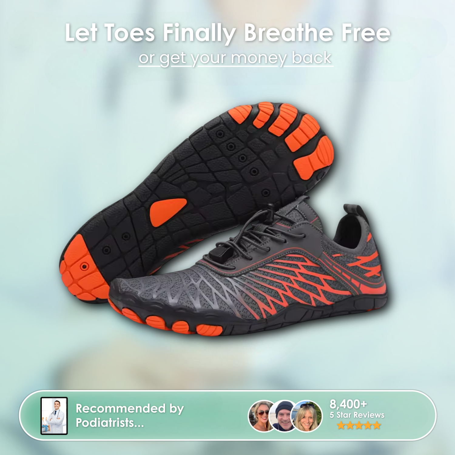 MyComfeet™- Skin Pro with Copper Grounding Allround Barefoot Shoes
